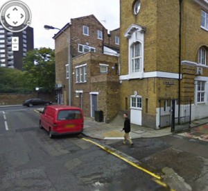 Google street view image of me walking by